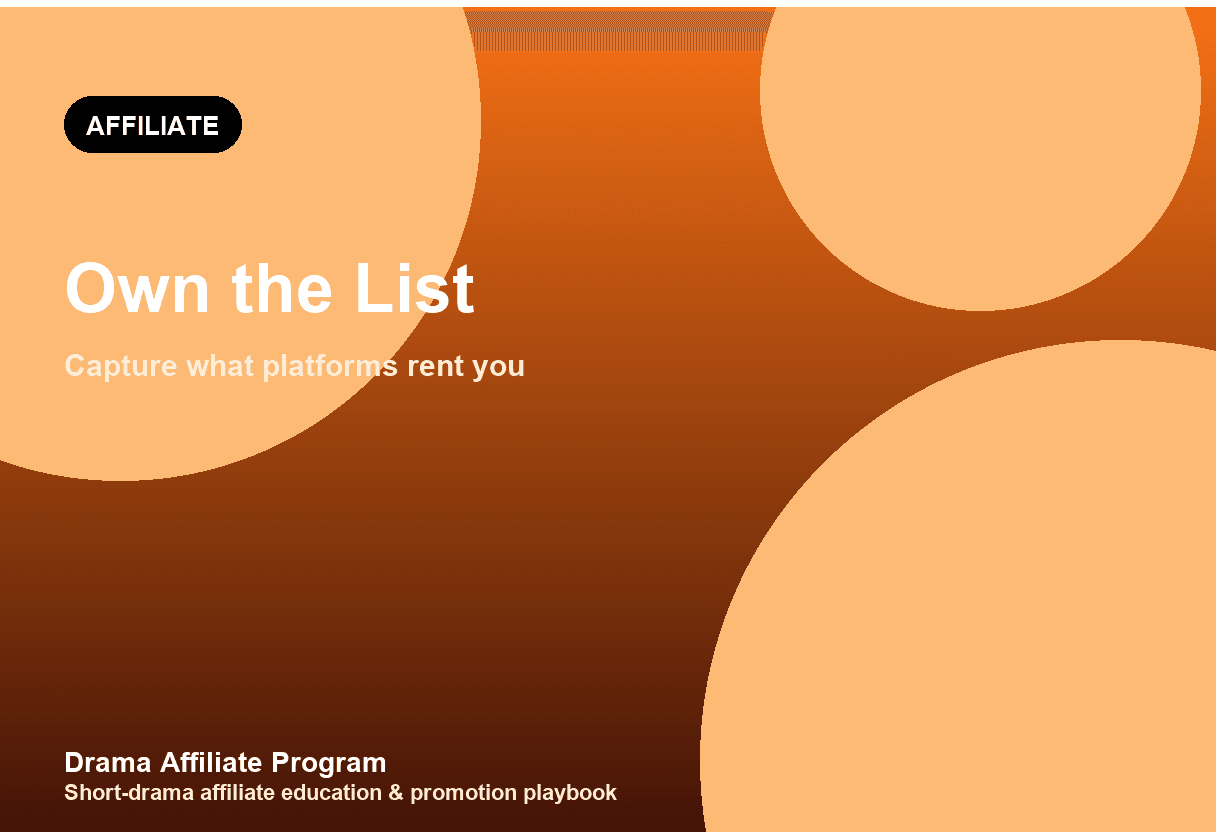 ReelShort Affiliate Newsletter Guide: Own the Audience You Rent Elsewhere
