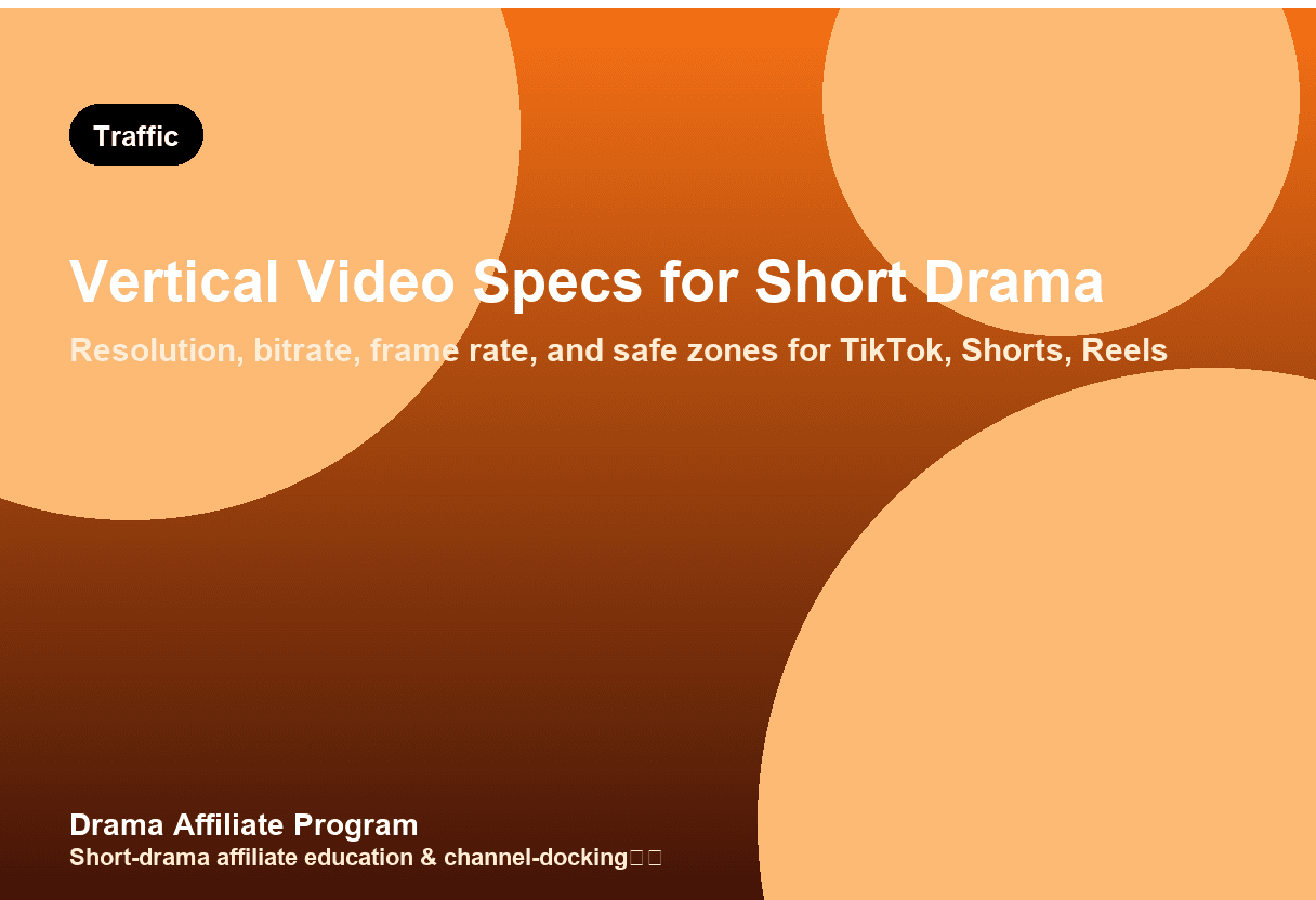 Vertical Video Specs for Short Drama: TikTok, Shorts, Reels Technical Guide