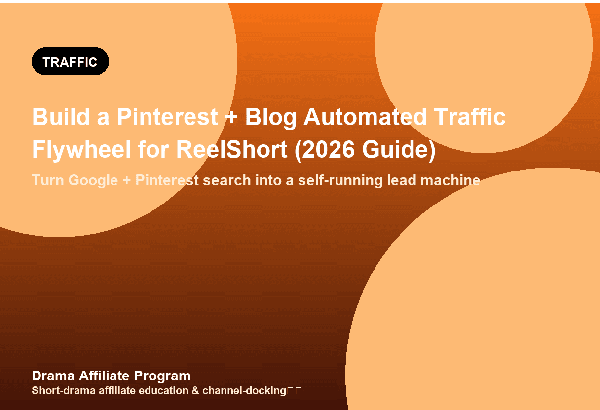 Build a Pinterest + Blog Automated Traffic Flywheel for ReelShort (2026 Guide)