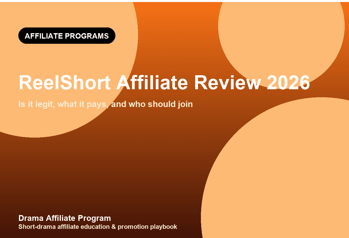 ReelShort Affiliate Program Review 2026: Is It Legit, What It Pays & Who Should Join