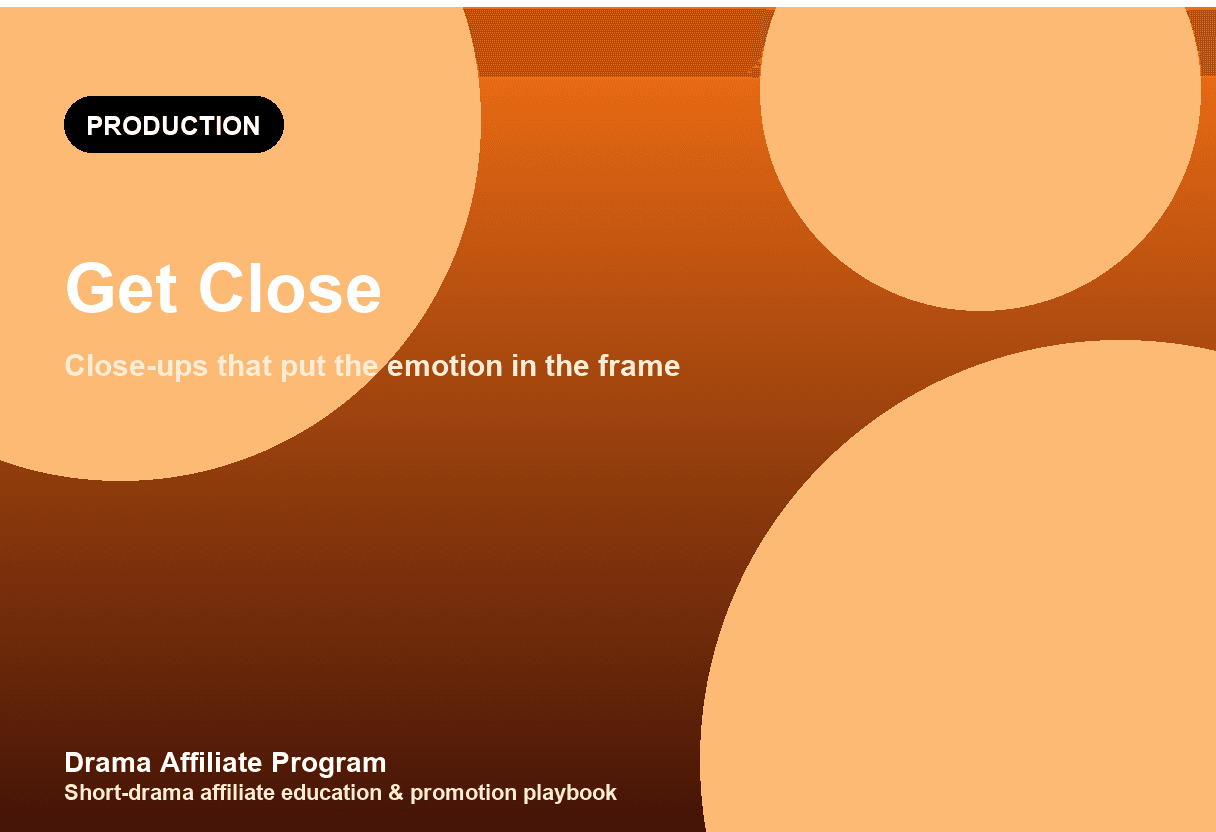 Short Drama Close-Up Guide: Put the Emotion in the Frame