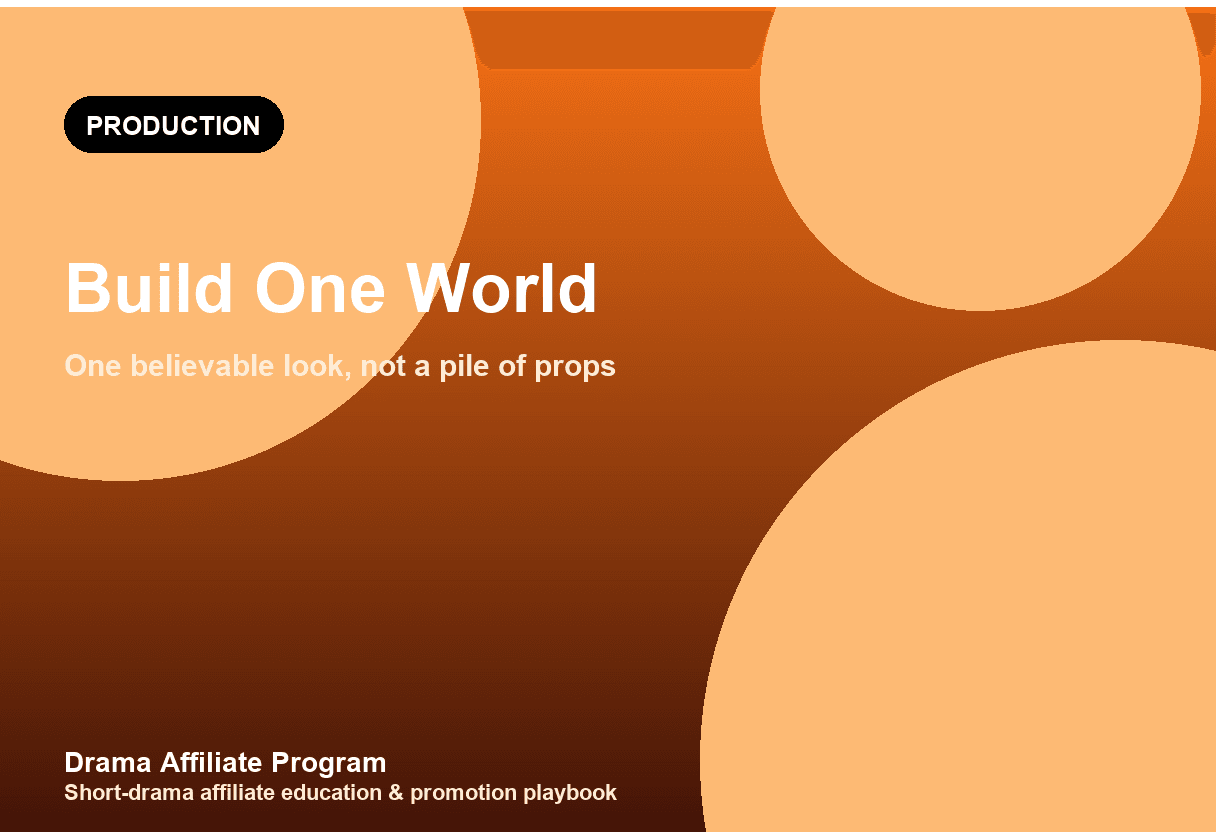 Short Drama Production Design Guide: Build One Believable World, Not a Pile of Props